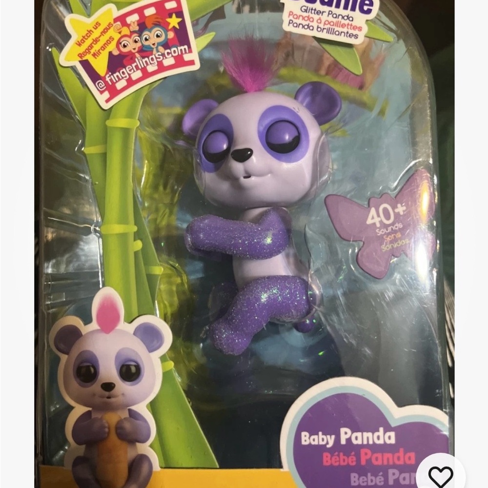 Baby Panda Action Figure - Purple